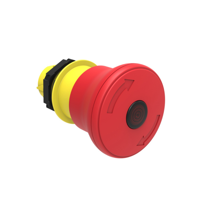 IP67 Red Mushroom-Head actuator 40MM ISO 13850 (LPCBL6644)