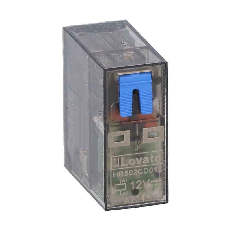 Relay trung gian 2 C/O, 8A, 12VDC Coil, 250V_HR502CD012