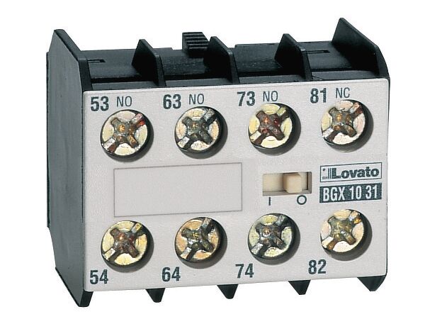 Tiếp điểm phụ 3NO + 1NC, lắp mặt trước, cho contactor BG _ 11BGX1031