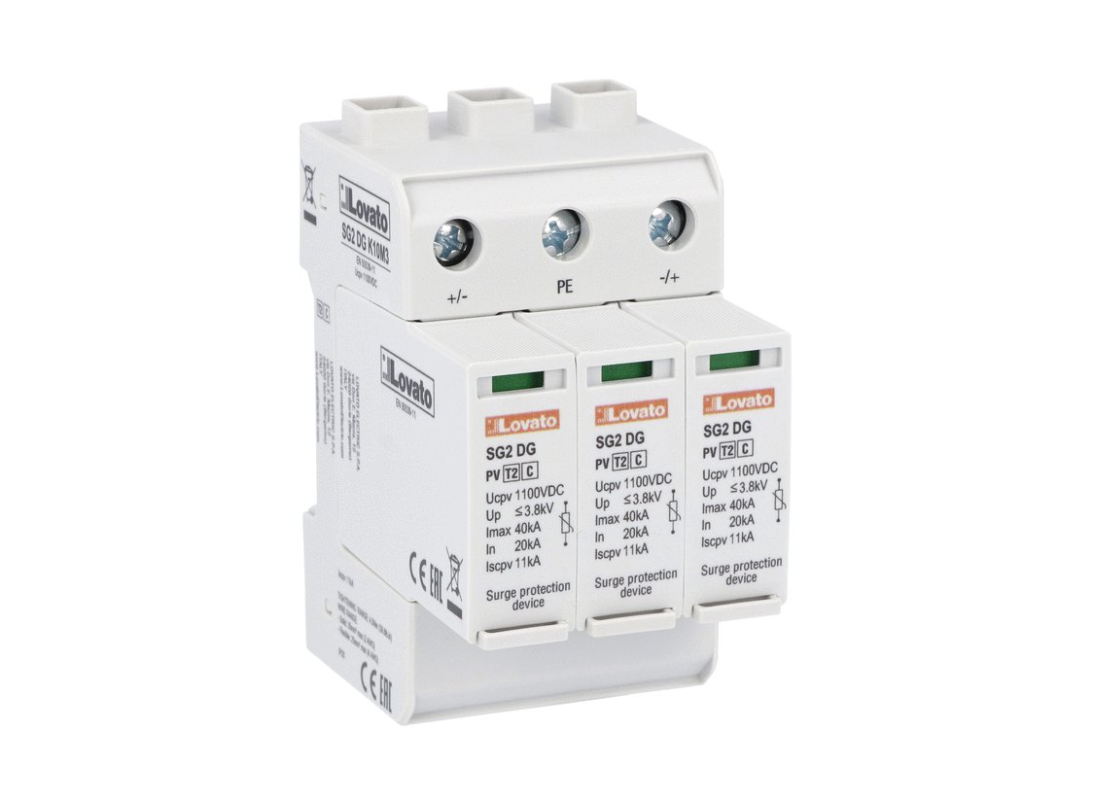 Chống sét lan truyền loại 2 40KA Un = 1100VDC SG2DGK10M3