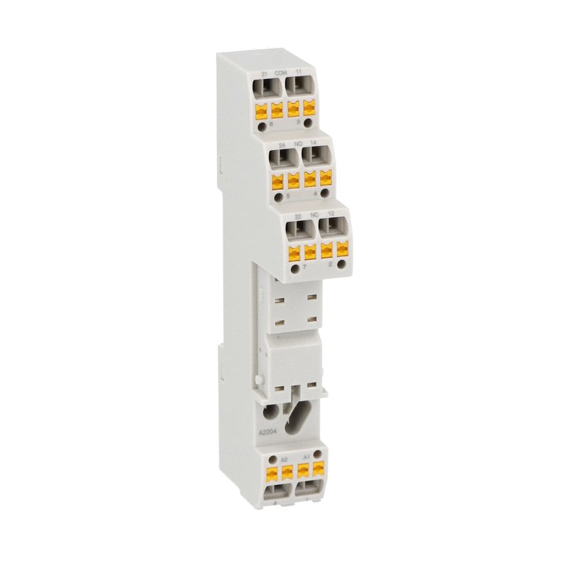 Đế cho relay trung gian loại R50, SPRING TERMINALS