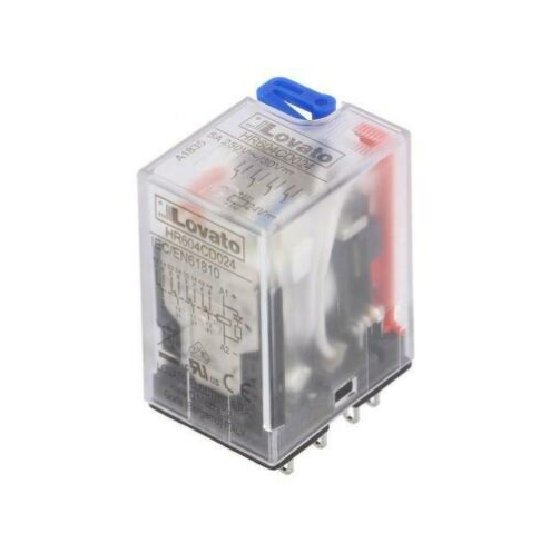 Relay trung gian 4 C/O, 5A, 24VDC COIL, 250V