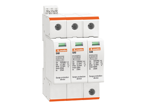 Chống sét lan truyền loại 1+2+3, 3P+N, 10/350 12.5kA, relay ngõ ra SA03NA320R